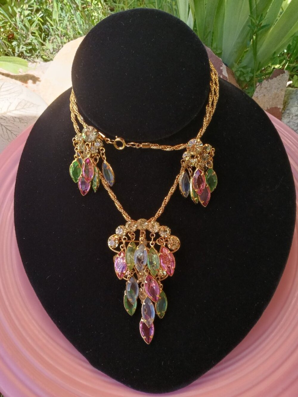 Circa 1960's Pretty Pastel Demi Parure